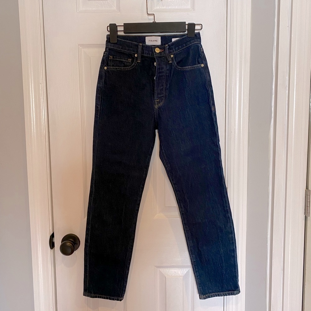 Frame Le Original High Rise Straight Jeans 24
